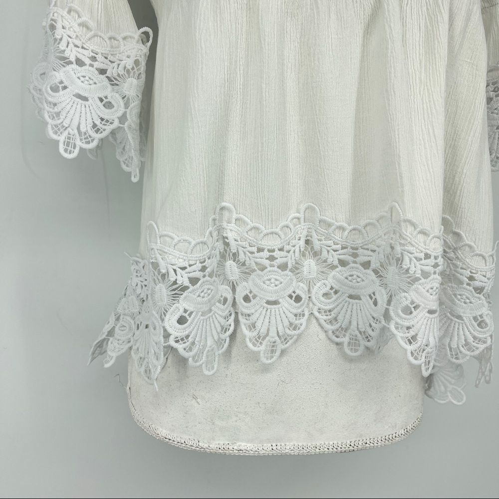 Rue21 white off the shoulder peplum top - Picture 5 of 7